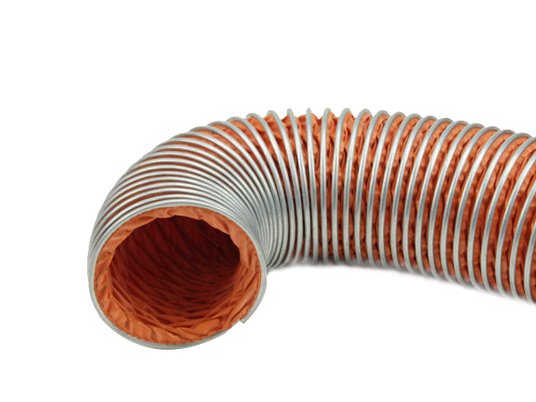 HJ4-耐热耐化学双面涂CSM玻璃布抽气软管(镀锌钢外螺旋加固)缩略图